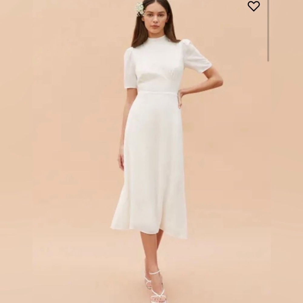 Reformations Dusk Dress Ivory, NWT